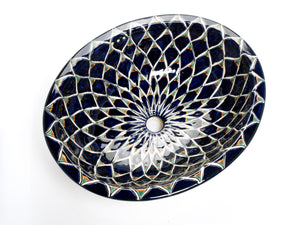 Mexican Destina Large Drop-In Hand-painted Bathroom Basin - Unique Sinks