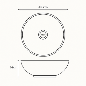 Glass blue vessel basin