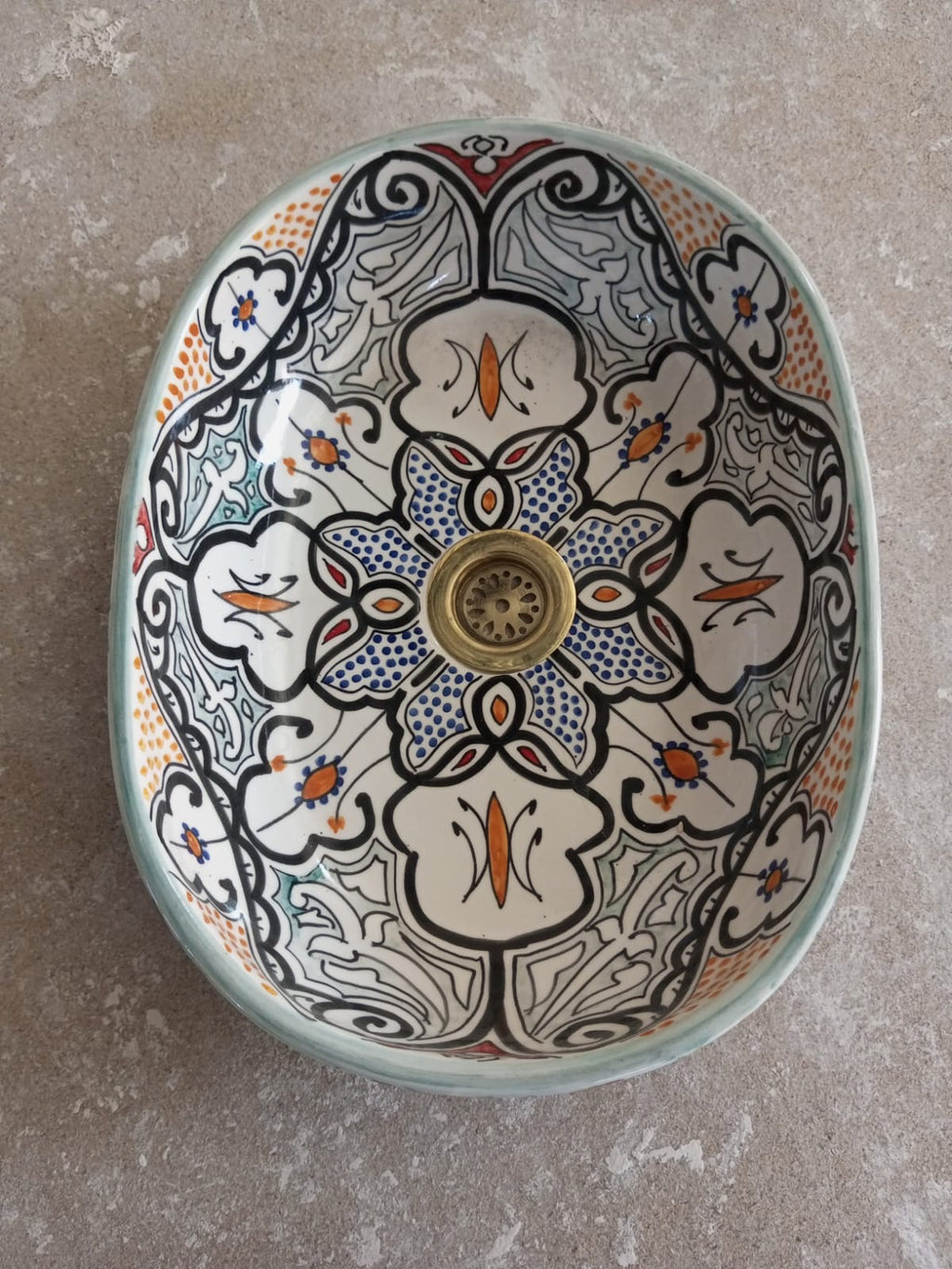 Kenitra Moroccan Oval shaped sink