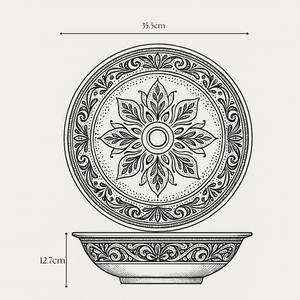 Mexican Small Janitzio  Ceramic Talavera Sink - Vessel Basin