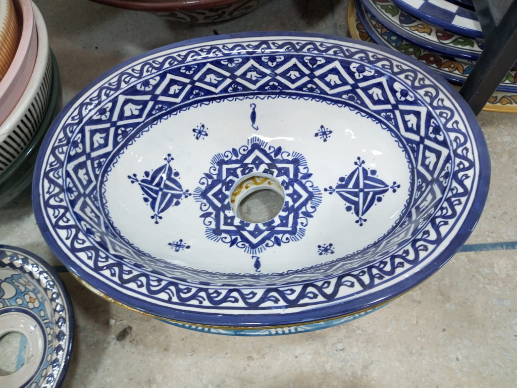Morocco Moroccan Oval shaped sink