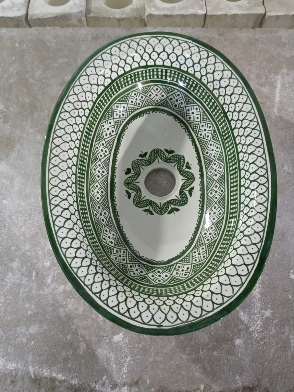 Ouarzazat Moroccan Oval shaped sink