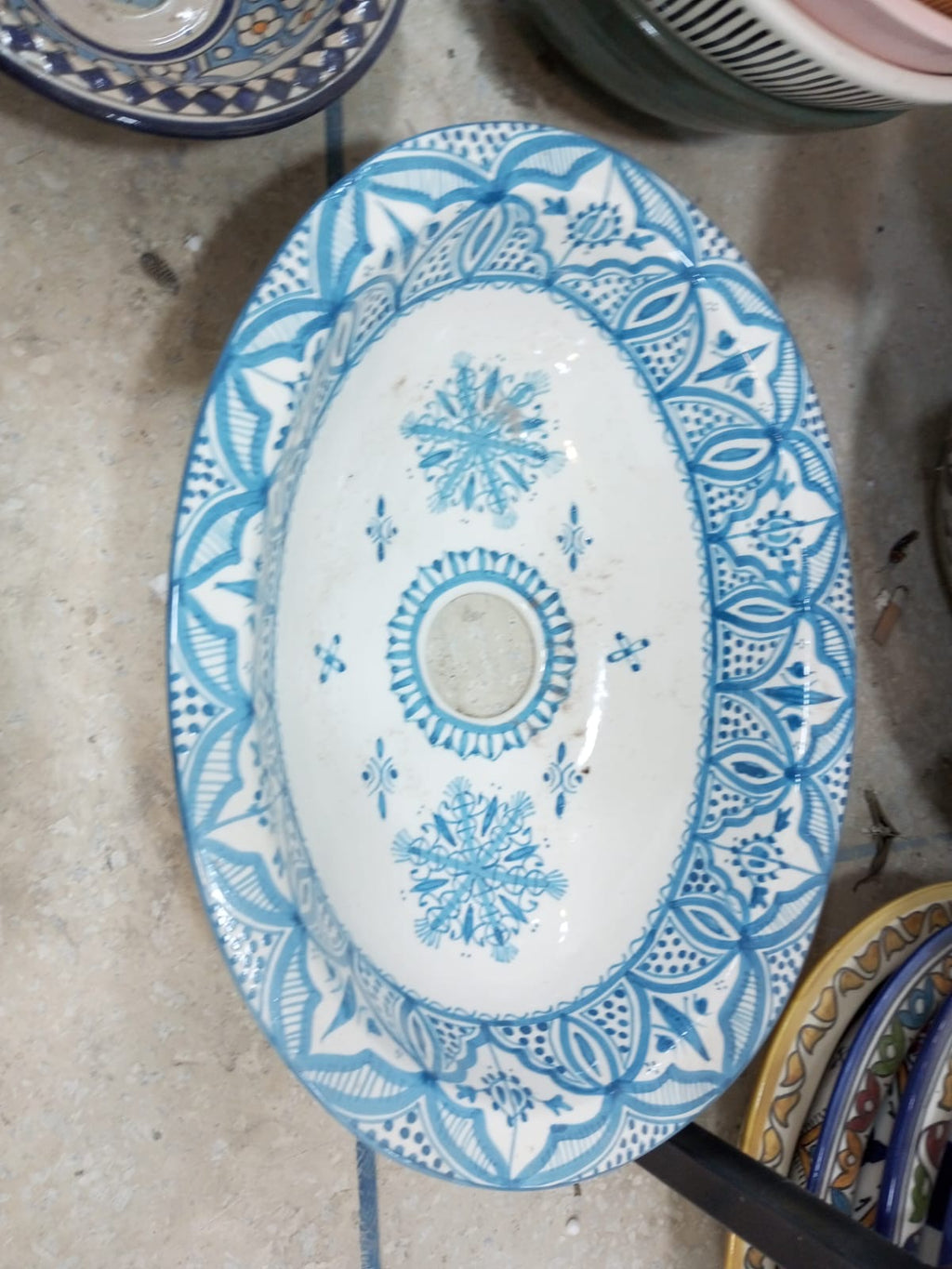 Taroudant Moroccan Oval shaped sink