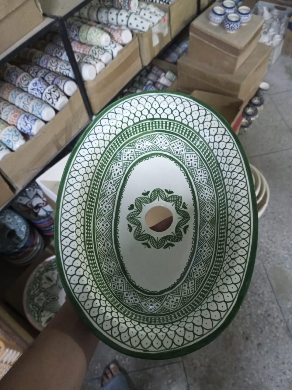 Rabat Moroccan Oval shaped sink