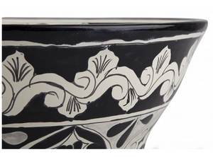 Mexican Atalaya Upright Vessel Hand-painted Bathroom Basin - Unique Sinks